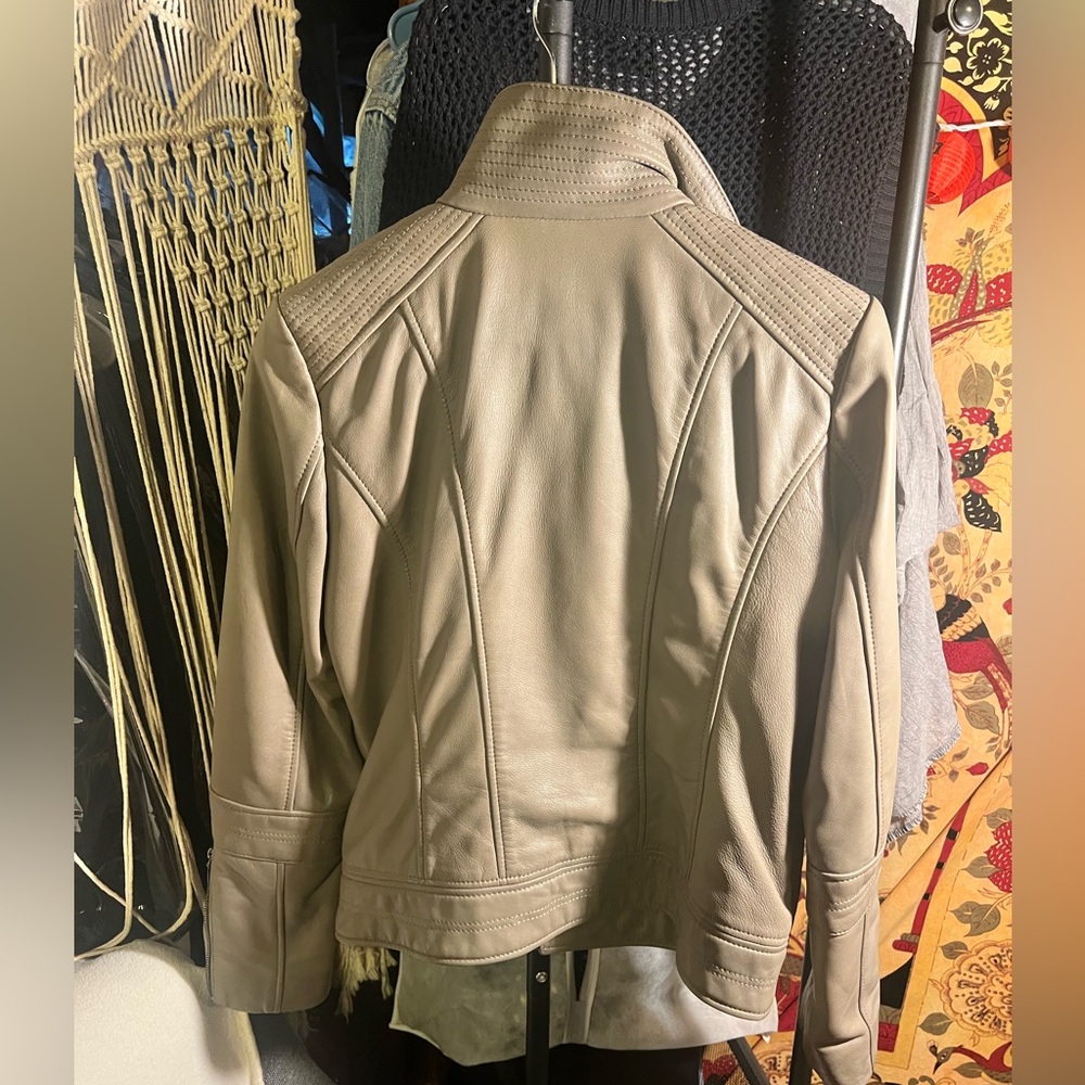 Bernardo leather moto jacket - Picture 3 of 8